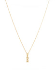 Ray of Light Initial Pendant - Mini Gold