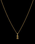 Ray of Light Initial Pendant - Mini Gold