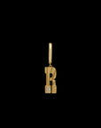 Ray of Light Initial Hoops Single Letter Gold