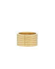 Ray of Light Ring -Gold Cigar Band - Large