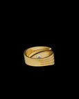 Ray of Light Ring -Gold open Ray Band