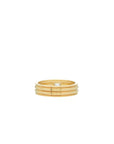 Ray of Light Ring -Gold Cigar Band - Small