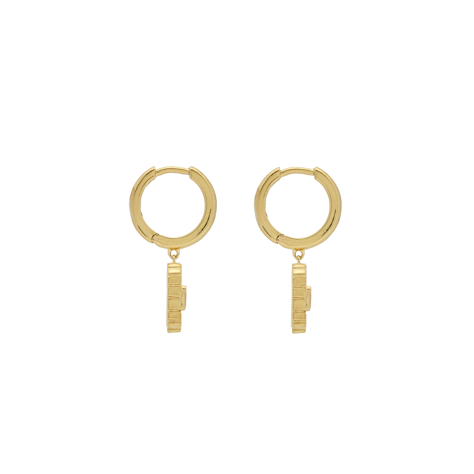 Ray of Light Gold Mini Hoops