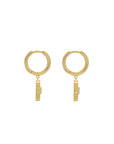 Ray of Light Gold Mini Hoops