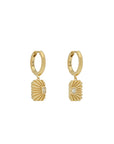 Ray of Light Gold Mini Hoops