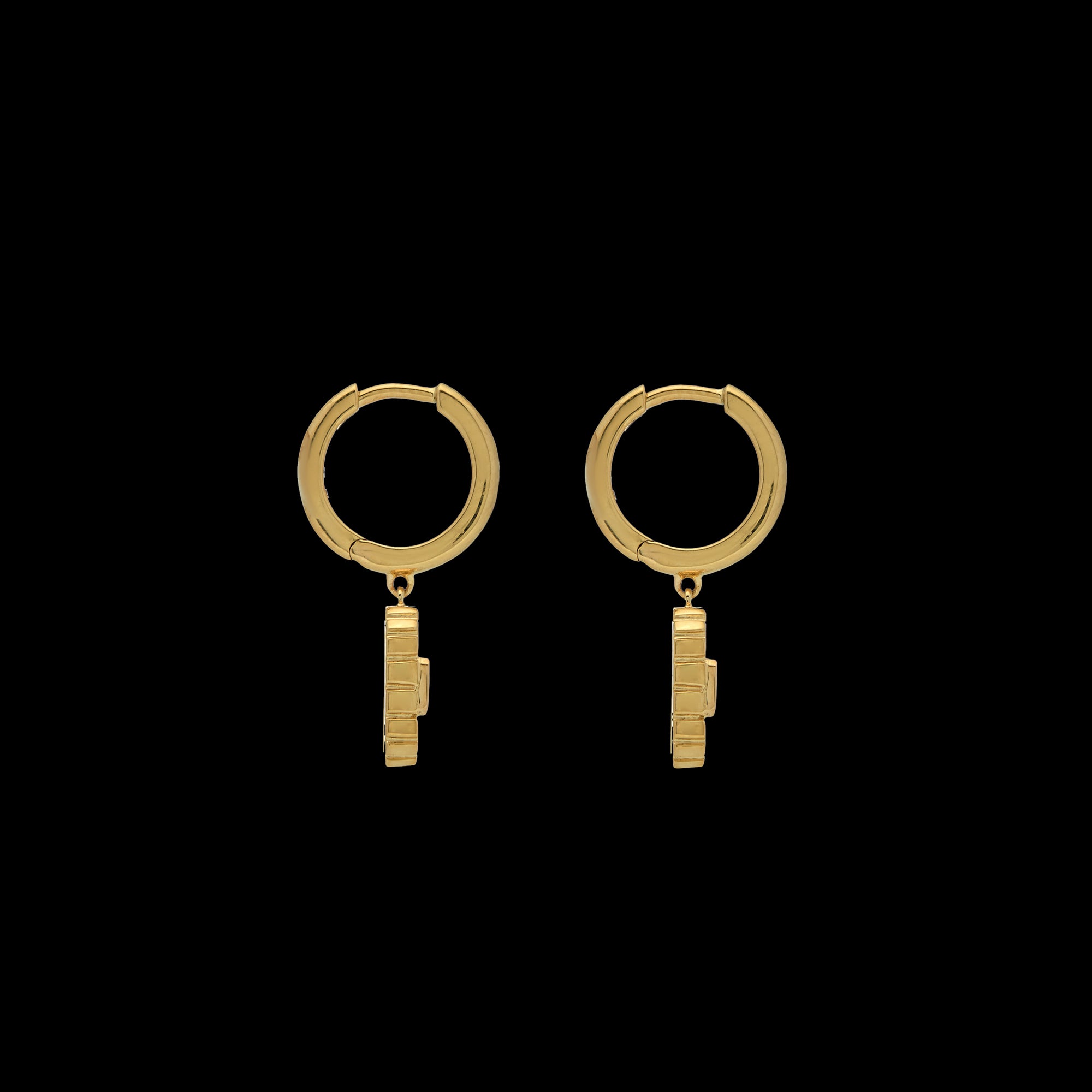 Ray of Light Gold Mini Hoops