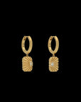 Ray of Light Gold Mini Hoops