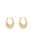 Luna Large  Hoops - Gold with Diamond Pave Detail