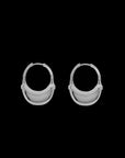 Luna Large  Hoops - Silver