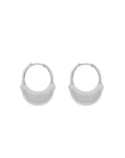 Luna Large  Hoops - Silver
