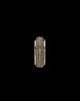 Luna Earcuff - Silver with Brown Diamond Pave