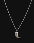 Wyld Dorian Horn - Silver & Brown Pave Diamond