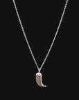 Wyld Dorian Horn - Silver & Brown Pave Diamond
