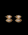 Pietre Double Studs - Pave / Gem