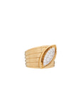 Pietre Wide Band Ring - White Diamond Pave