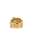 Pietre Wide Band Ring - White Diamond Pave