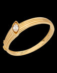 Pietre Bangle - Gold White Topaz
