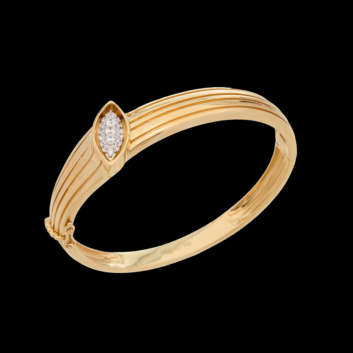 Pietre Bangle - Gold Pave