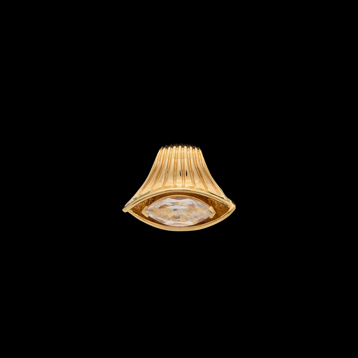 Pietre Single Pendant - Jumbo White Topaz