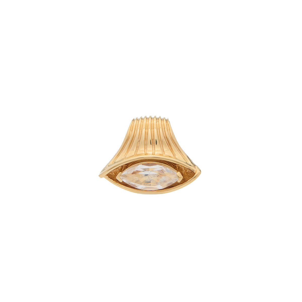Pietre Single Pendant - Jumbo White Topaz