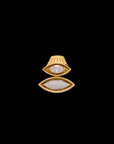 Pietre Double  Pendant - Small Gem/Pave