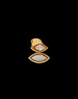 Pietre Double  Pendant - Small Gem/Pave