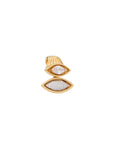 Pietre Double  Pendant - Small Gem/Pave