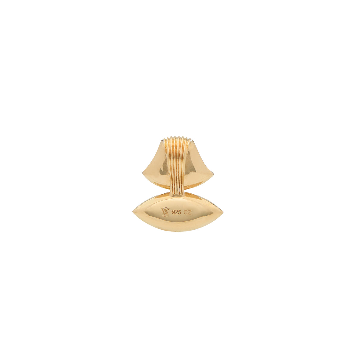 Pietre Double  Pendant - Small Gem/Pave