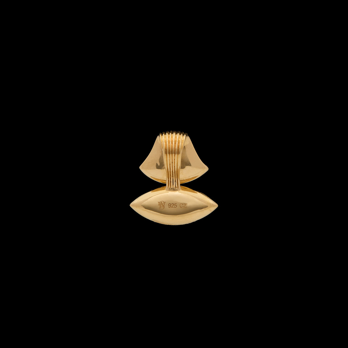 Pietre Double  Pendant - Small Gem/Pave