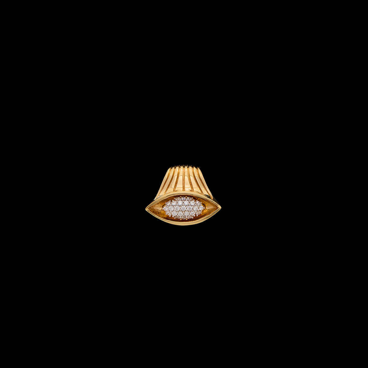 Pietre Single Pendant - Small Diamond Pave