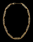 Ray of Light Link Caged  Necklace -Gold