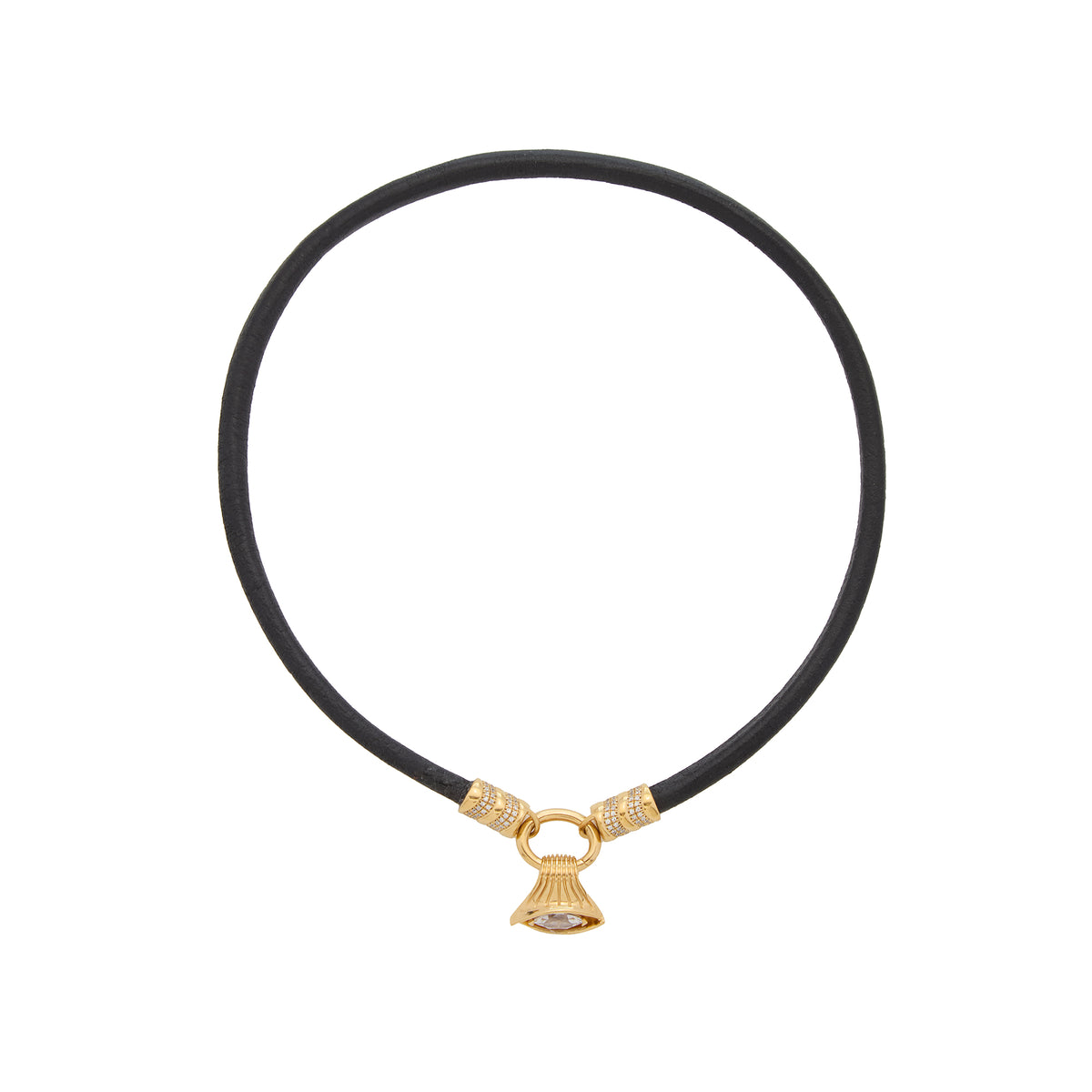 Pietre Single Pendant - Small - White Topaz