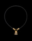 Pietre Double  Pendant - Small Gem/Pave