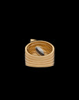 Pietre Wide Band Ring - Large - White Topaz