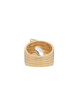 Pietre Wide Band Ring - Large - White Topaz