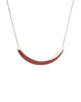 Luna Necklace - Silver Jasper