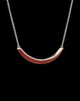 Luna Necklace - Silver Jasper