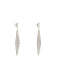 Ray Of Light Large Drop Earrings Silver