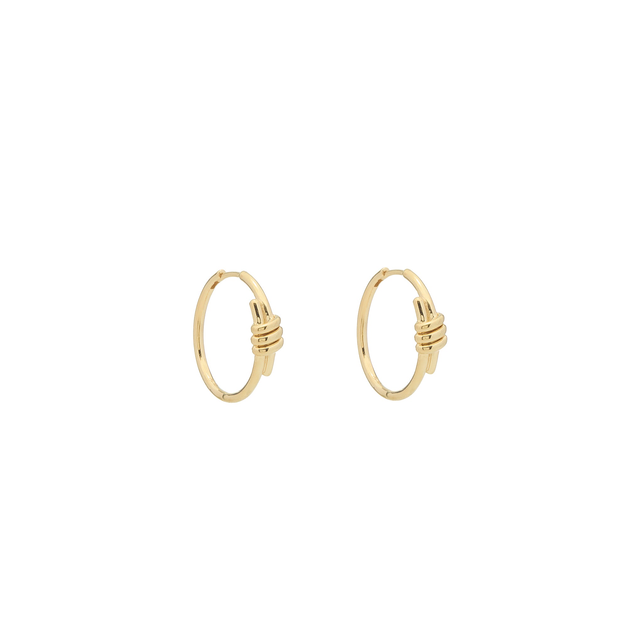 Eclipse Medium  Hoops - Gold