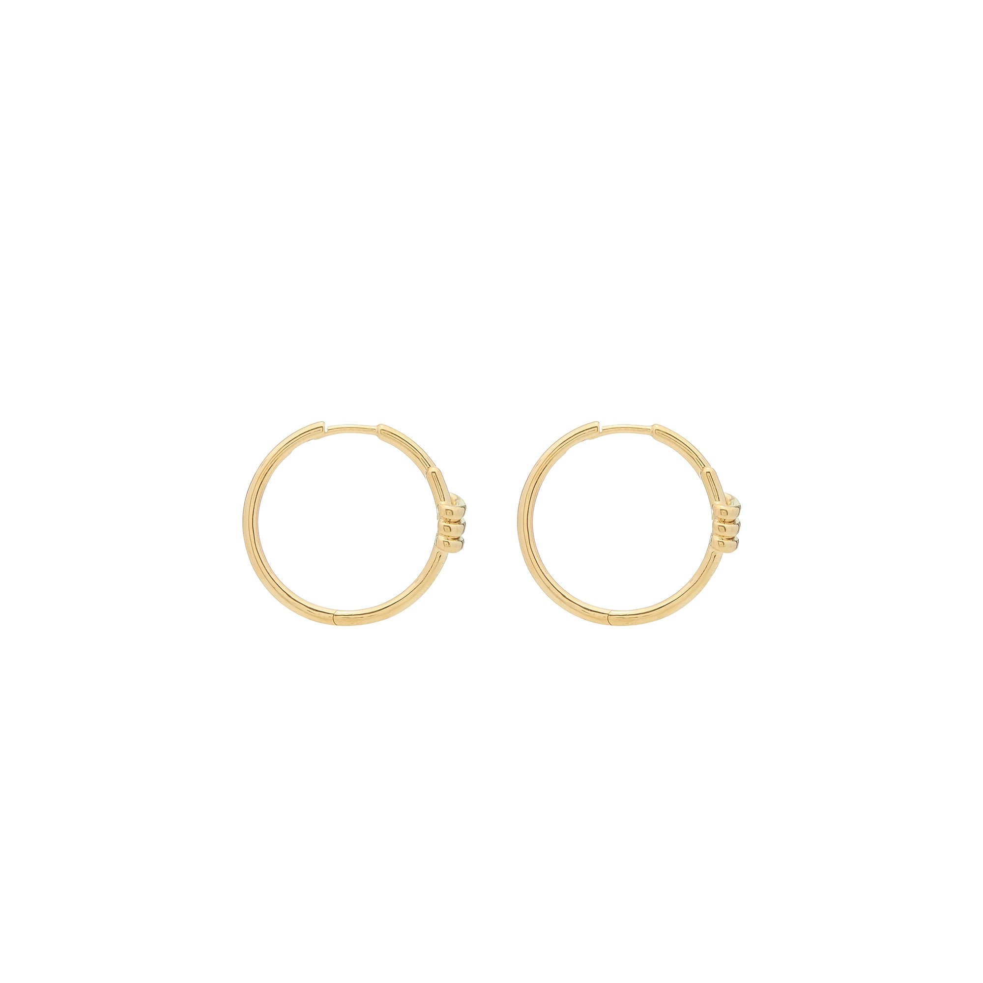Eclipse Medium  Hoops - Gold