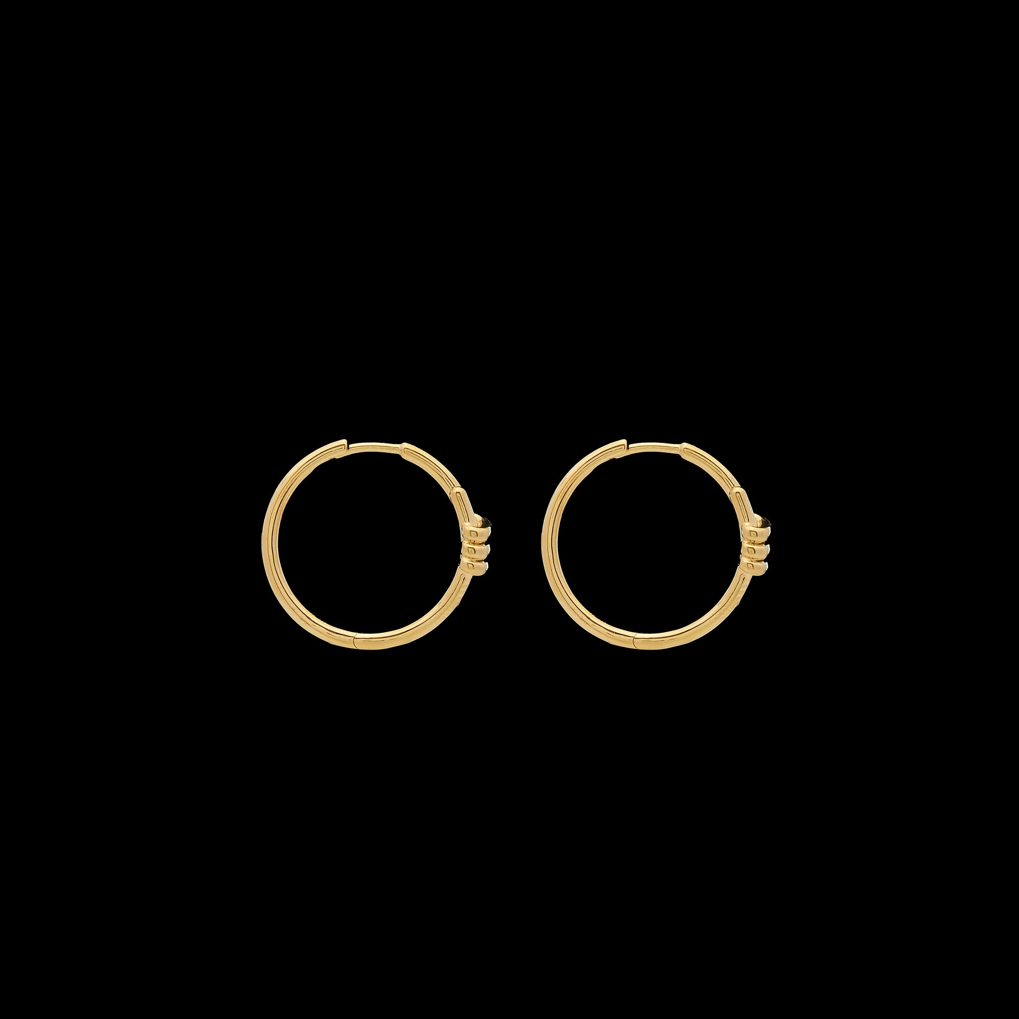 Eclipse Medium  Hoops - Gold