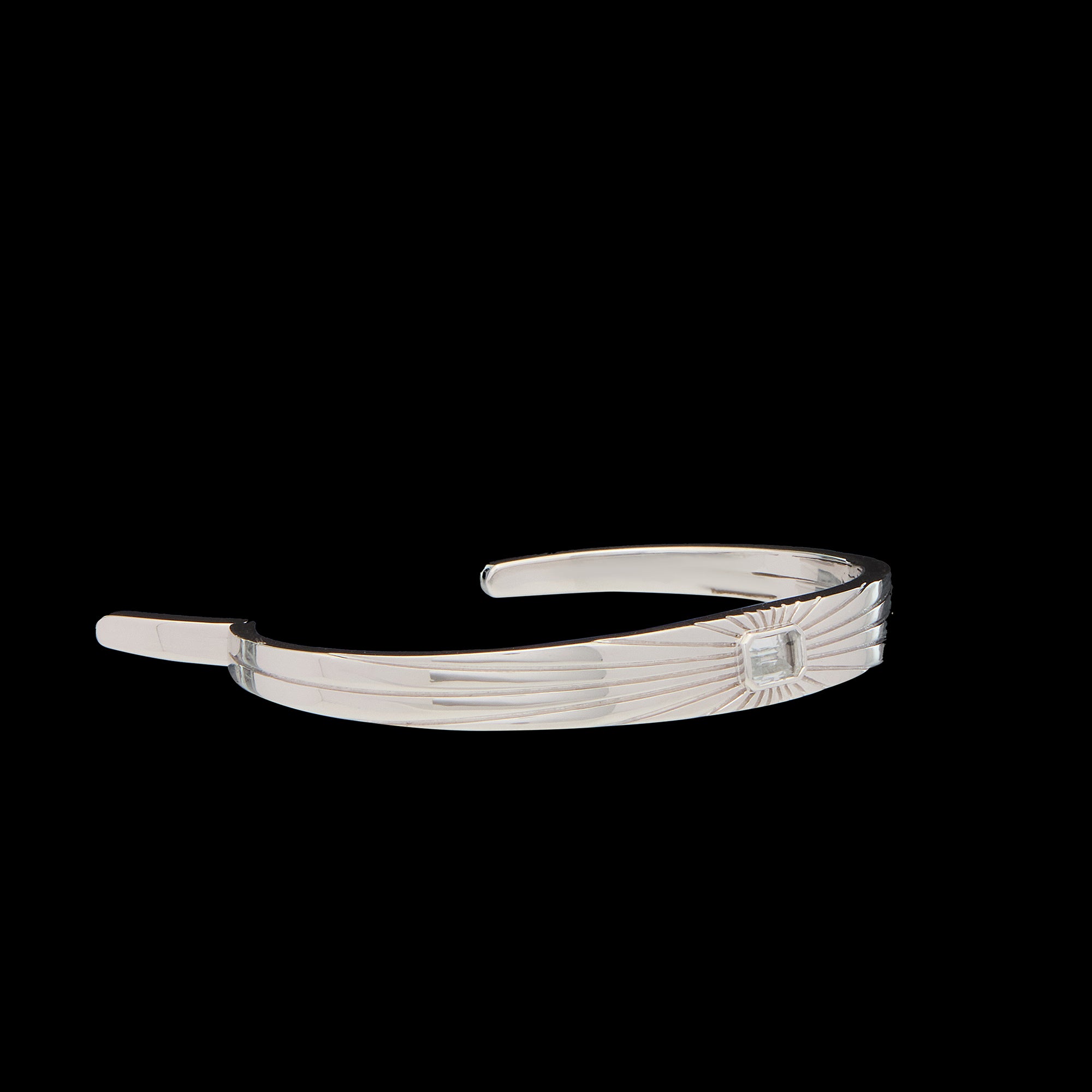 Ray of Light - Cuff Silver