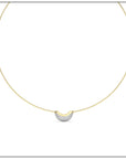 Luna Mini Wire Necklace - Diamond Pave