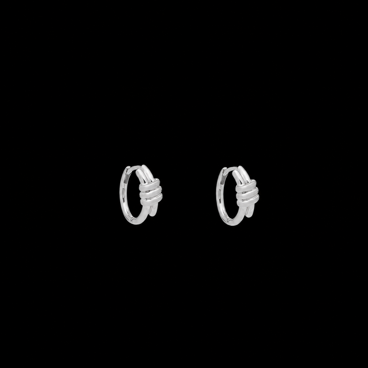 Eclipse Mini Hoops - Silver