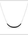 Luna Necklace - Silver with Black Onyx