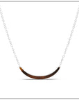 Luna Necklace - Silver with Tiger Eye