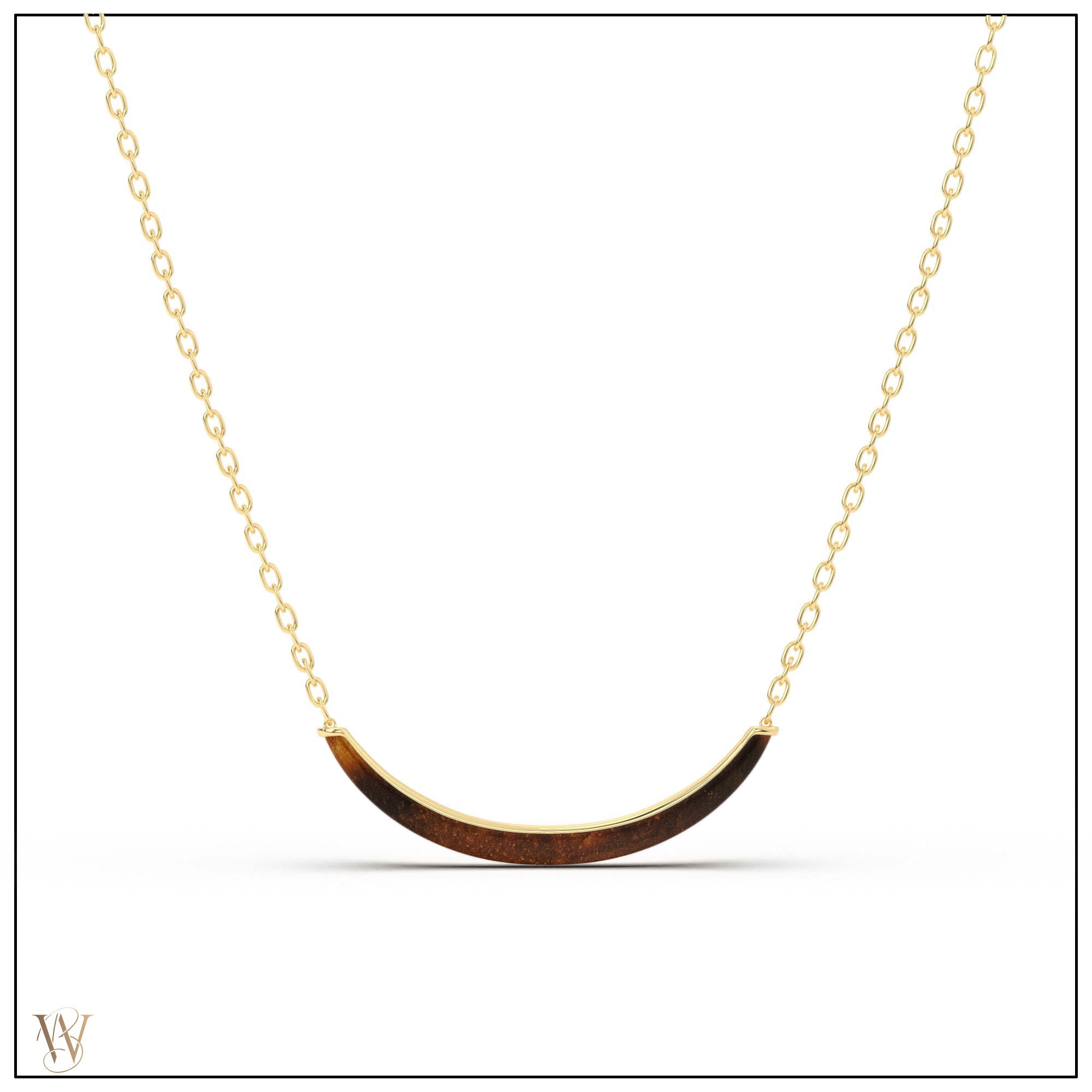 Luna Necklace - Gold &amp; Tiger Eye