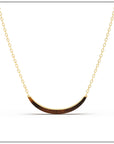 Luna Necklace - Gold & Tiger Eye